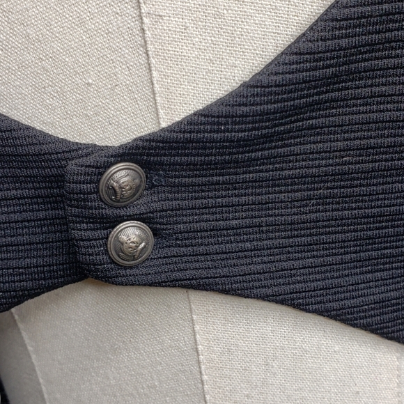 YA Sleeveless Little Baxk Black Keyhole Dress Sparkle Built In Side Cutouts EUC - Picture 5 of 8